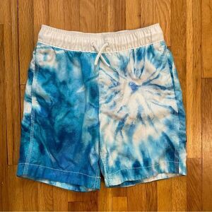 4/$25 Gap Blue Tie Dye Swim Trunk Shorts Size Medium